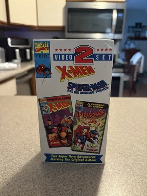 Marvel Comics Video 2 VHS Set X-Men / Spider-Man Cartoon Pryde Firestar VHS SET - Image 1 of 4