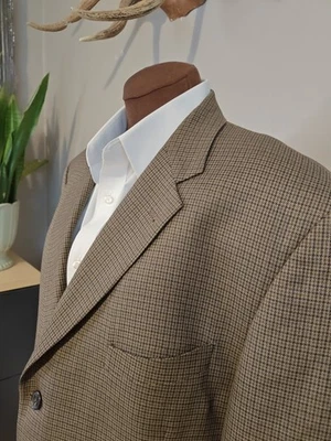 🇺🇲 Abrigo Deportivo Joseph Abboud Para Hombres 44 L Azul Oliva 3 Botones Lana Hecho en EE. UU. Foto 1 de 4