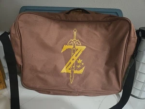 Legend of Zelda Brown Messenger Bag - Laptop -Game 16”x11”x 3.5” Nintendo Bag - Picture 1 of 6