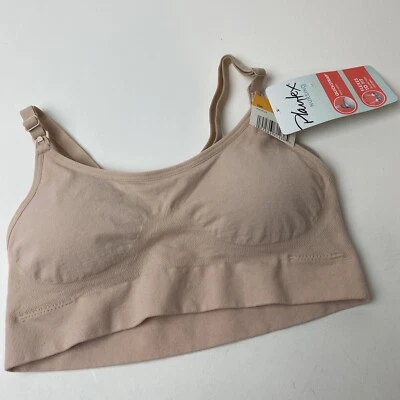 New Playtex Maternity Nursing Bra Size Small Beige Flesh Tone Easy Open Padded - Image 1 of 4