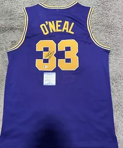 Shaq Shaquille O’Neal signed pro style LSU Tigers jersey BAS witness COA proof - Picture 1 of 3