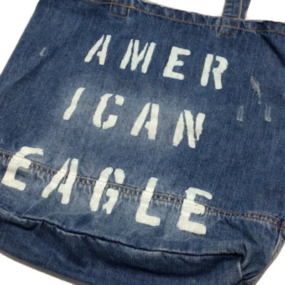 American Eagle Outfitters джинсовой ткани сумка с короткими ручками бедствия классический путешествий школьный рюкзак - Изображение 1 из 4