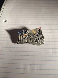 Harley Davidson Eagle And American Flag Lapel Pin - Picture 1 of 4