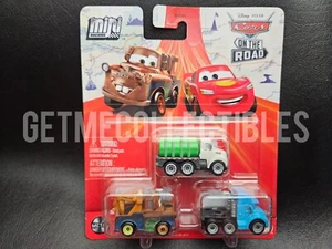 DISNEY PIXAR CARS MINI RACERS ERIN KINDAFAST GRAY MATER 3 PACK FREE SHIP $15+ - Picture 1 of 2