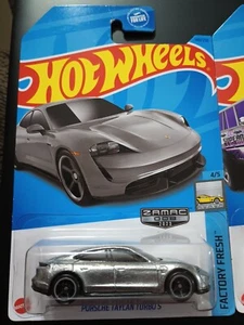 2023 HOT WHEELS ZAMAC PORSCHE TAYCAN TURBO S AND 64 NOVA WAGON GASSER - LOT OF 2 - Picture 1 of 8