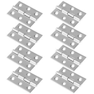 Lot of 10 Stainless Steel Cabinet Window Cupboard Hinges
