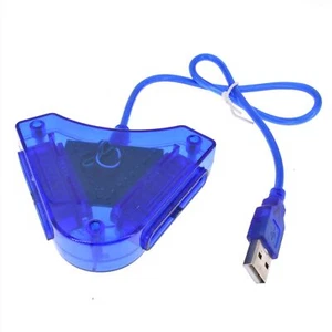 Doppio PS1 PS2 PSX Controller Console di Gioco Joystick a PC Adattatore Convertitore USB - Foto 1 di 4