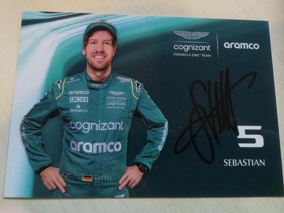 SEBASTIAN VETTEL - FORMEL 1 - ORIG. AUTOGRAMMKARTE - SIGNED! - Bild 1 von 1