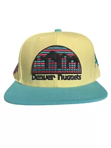 Mitchell & Ness Denver Nuggets Iced Tea Lemonade/Teal- Pink Snapback Hat Rare - Picture 1 of 8