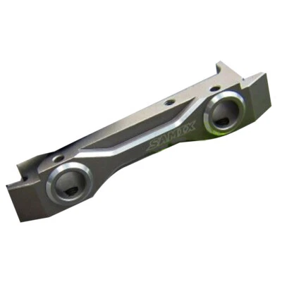 NEW SAMIX Aluminum Short Front Bumper Mount Gun Metal : SCX10-2 - Image 1 of 3