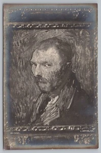 Vincent Van Gogh Self Portrait D. Vaering Photo RPPC Postcard Unposted - Picture 1 of 2