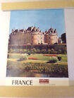 Vtg Château Du Grand Jardin Tourism Travel Poster 24 X 16 1980'S  France