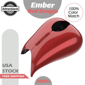 Cubierta de tanque estirada roja Ember para Harley Touring Street Road Glide 09+ - Imagen 1 de 14
