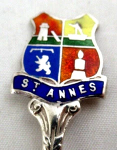 Solid Silver  COMMEMORATIVE SPOON - ST. ANNES - Hallmarked:-Birmingham 1937 - Picture 1 of 5