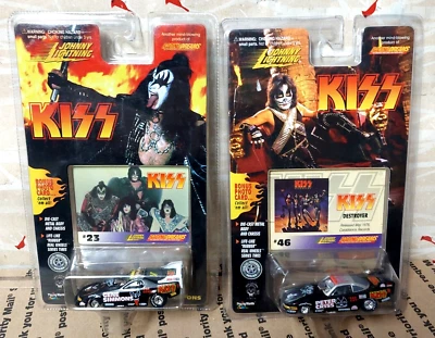 Lot of 2 1997 Johnny Lightning KISS #23 G Simmons & #46 P Criss Die-Cast New - Image 1 of 4