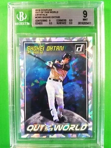 2018 SHOHEI OHTANI RC DONRUSS OUT OF THIS WORLD CRYSTALS #OW5 ROOKIE BGS 9 b - Picture 1 of 2