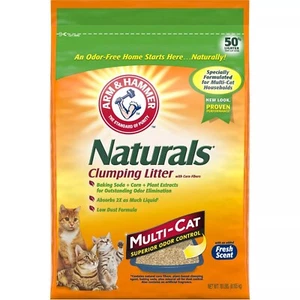 ARM & HAMMER Naturals Katzenstreu Multi Cat 18 Pfund (3 BEUTEL) - Bild 1 von 3