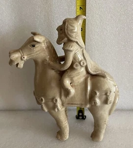 Chinese Horsemen Old Statue - Picture 1 of 8