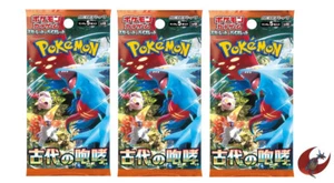 Pokemon Karte sv4K Ancient Roar 3 Pack Factory Shield Scarlet & Violet - Bild 1 von 3