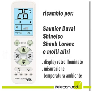 Mando a Distancia Aire Acondicionado Saunier Duval Shinelco sin Embargo Lorenz - Imagen 1 de 1