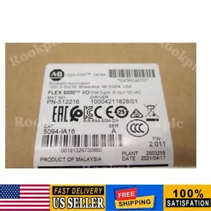 NUEVO PRECINTADO ALLEN BRADLEY 5094-IA16 FLEX 5000 I/O 16-PT MÓDULO DE ENTRADA 5094IA16 - Imagen 1 de 1