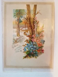 1880s? Buy The Famous German Coffee Toledo Spice Co Winter Scene Trade Card - Picture 1 of 2