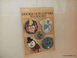 Vintage 1987 Leisure Arts Doorknob Covers to Crochet Leaflet 1098 By Sue Penrod - Picture 1 of 1