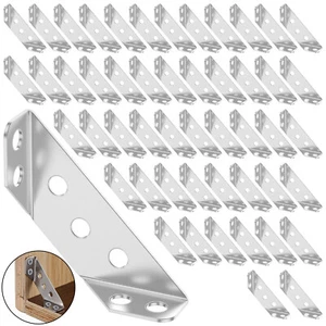 Lotto Staffe Angolari Angolari Universali per Mobili in Acciaio Inox - Foto 1 di 12