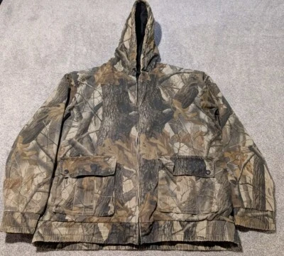 Outfitters Ridge Camo Jacket Mens Large Realtree Hardwoods Camo Coat Parka Lined - Image 1 of 4