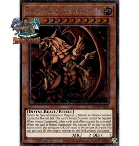 Yugioh! 1x The Winged Dragon of Ra RA04-EN118 Platinum Secret Rare 1st Ed NM - Picture 1 of 1