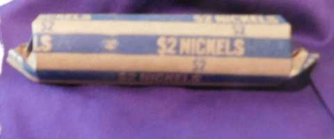 E31  2000 JEFFERSON NICKEL 40 COINS (MIXED P,D)   CIRCULATED  ROLL  COIN 5C Cover
