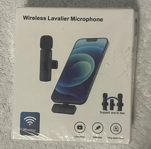 Type C Wireless Lavalier Microphone Collar Clip Microphone K60 3.7V/1A - Picture 1 of 3