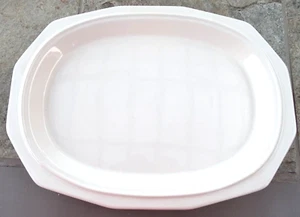 Pfaltzgraff Heritage White Ironstone Serving Platter Oval Dish Tray 14" x 10" - Picture 1 of 3