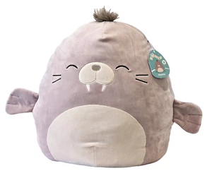 Rare Original Squishmallows Walrus Kwane Plush Stuffed Toy Pillow Large 16" - Picture 1 of 15