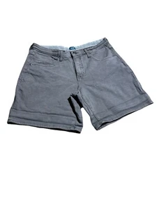 Jag Womens Gray Flat Front Dark Wash Bermuda Shorts Size 12 - Picture 1 of 6