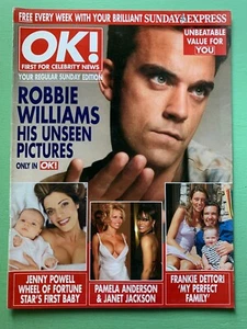 OK Apr-2001 ROBBIE WILLIAMS Jenny Powell Gary Rhodes Terri Seymour Colette Brown - Picture 1 of 2
