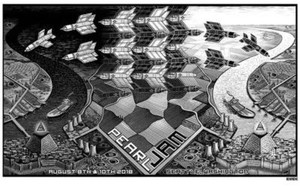 PEARL JAM Poster Emek Safeco Seattle 8/8-10 2018