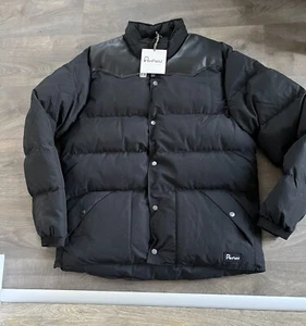 Penfield Pellam Down 60/40 Jacket, Black, Medium, BNWT, Leather, RRP £200 - Picture 1 of 9