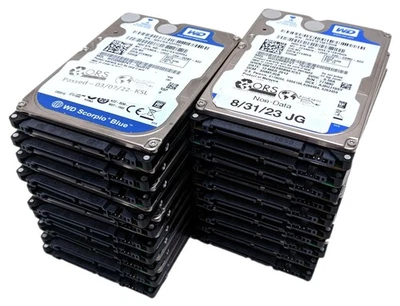 Lot of 20 Western Digital Blue 320GB 5400RPM SATA II 2.5" Hard Drive WD3200BPVT - Image 1 of 4