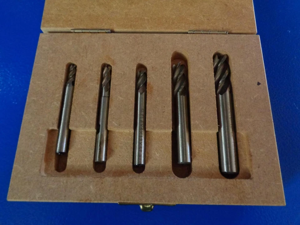 Schaftfräser Satz , 5 teilig , 4 - Schneiden - Bild 1 von 1