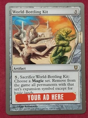 Magic The Gathering UNHINGED WORLD-BOTTLING KIT artifact card MTG - Image 1 of 2