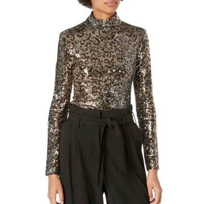 Top de manga larga con estampado de leopardo y lentejuelas Milly Foto 1 de 4