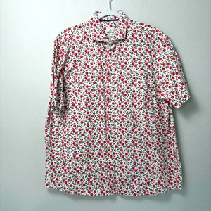 Camisa Johnnie O Porto Hangin Out Abotonada Talla XL Estampado de Frutas Manga Corta - Imagen 1 de 11