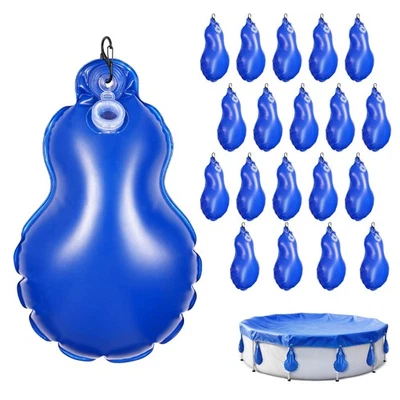 DESUNQIN 20 Pack Pool Cover Weights Above Ground with Hooks, Leakproof Swimming Pool C...