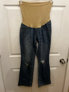 Maternity jeans size PL large by indigo blue newest tag - Picture 1 of 7