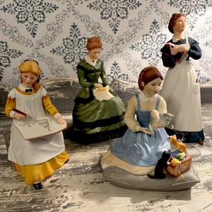 Figuras Franklin Mint 1982 Little Women de TASHA TUDOR -Jo, Amy, Meg, Beth Usadas en Excelente Condición - Imagen 1 de 15