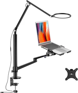 Viozon OL-1LT Laptop/Monitor Desk Mount Black With Light 60x32.8x18.3cm NEW - Picture 1 of 7