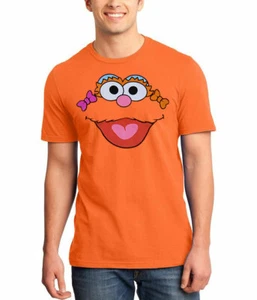 Sesame Street Zoe Face Adult T-Shirt - Picture 1 of 1
