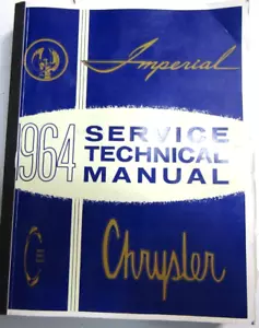 1964 Imperial Chrysler Service Technical Manual New Yorker Original OEM - Picture 1 of 6
