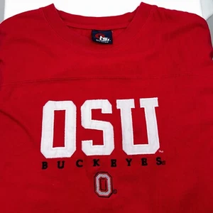 Ohio State Buckeyes TSI Ropa Deportiva Roja Talla XL XXL Letras Cosidas De Colección - Imagen 1 de 5